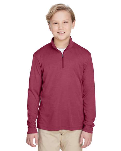 Team 365 - Youth Zone Sonic Heather Performance Quarter-Zip Pullover - TT31HY