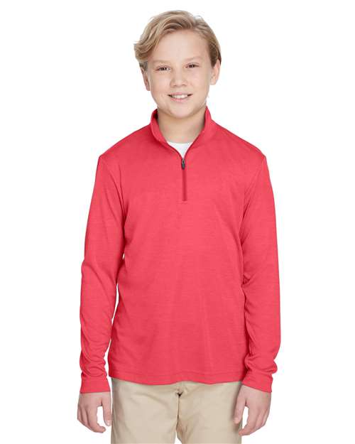 Team 365 - Youth Zone Sonic Heather Performance Quarter-Zip Pullover - TT31HY