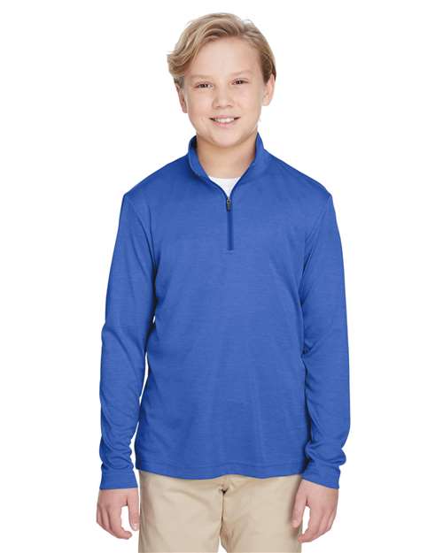 Team 365 - Youth Zone Sonic Heather Performance Quarter-Zip Pullover - TT31HY
