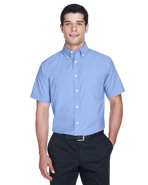 Harriton - Men's Oxford Short Sleeve with Stain-Release - M600S