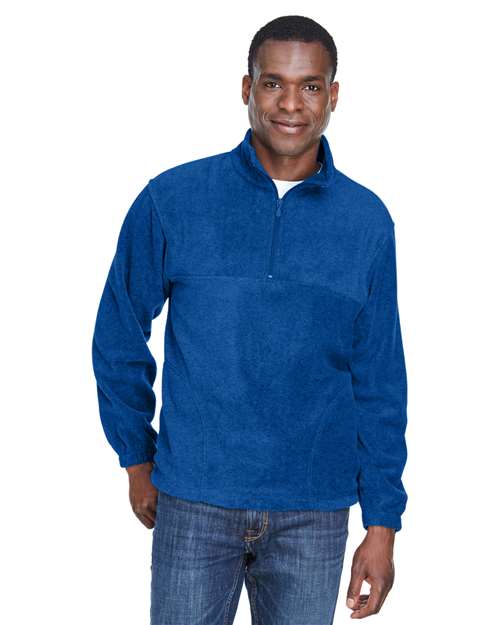 Harriton - Jersey polar con cremallera de un cuarto para hombre - M980