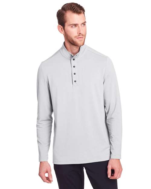 North End - Jersey elástico de alto rendimiento con cuello a presión JAQ para hombre - NE400