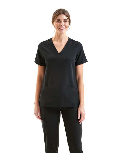 Onna - Women's Invincible V-Neck Stretch Scrub Top - NN310