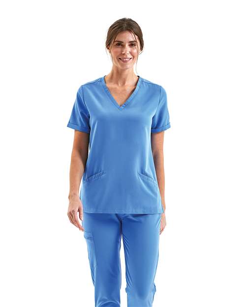 Onna - Women's Invincible V-Neck Stretch Scrub Top - NN310