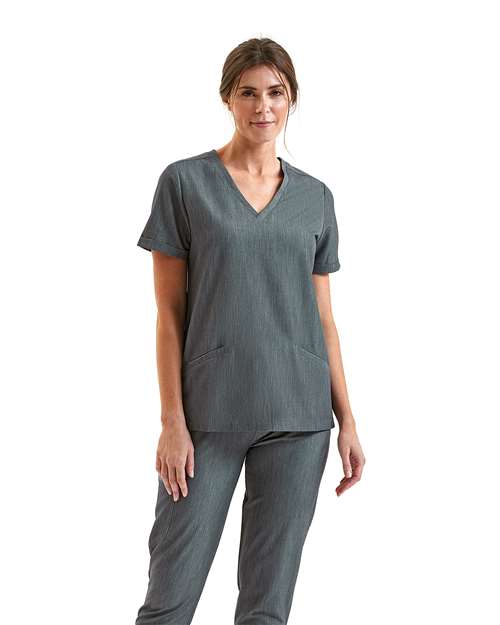 Onna - Women's Invincible V-Neck Stretch Scrub Top - NN310