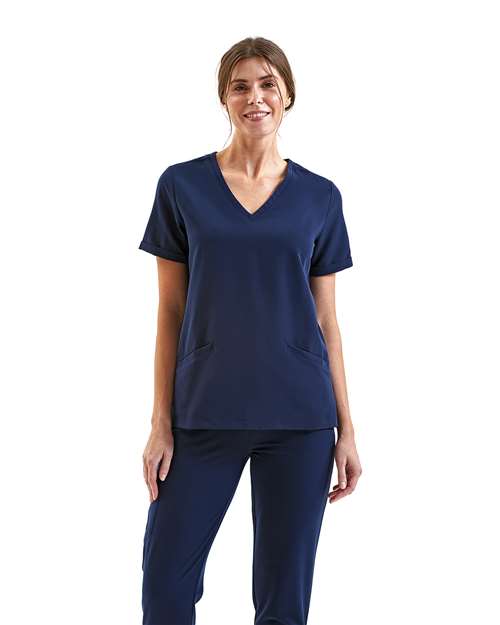 Onna - Women's Invincible V-Neck Stretch Scrub Top - NN310