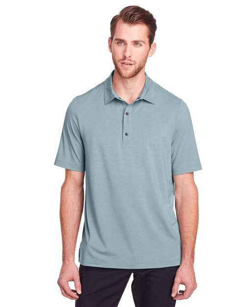 North End - Polo elástico de alto rendimiento con cierre a presión JAQ para hombre - NE100