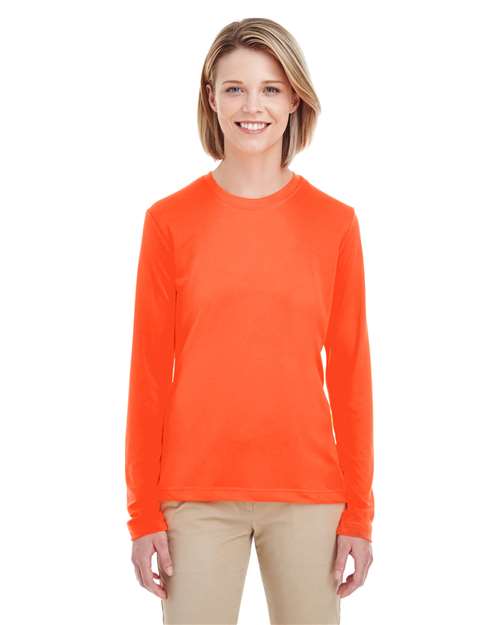 UltraClub - Camiseta de manga larga de alto rendimiento, fresca y seca para mujer - 8622W