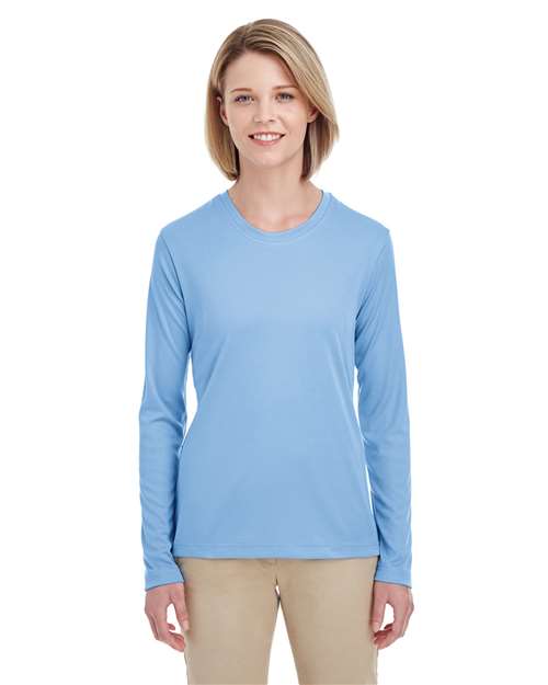 UltraClub - Camiseta de manga larga de alto rendimiento, fresca y seca para mujer - 8622W