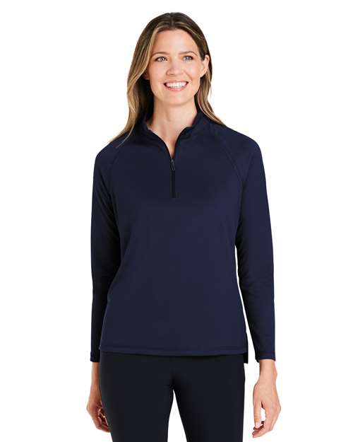 North End - Jersey con cremallera de un cuarto Revive Coolcore® para mujer - NE410W