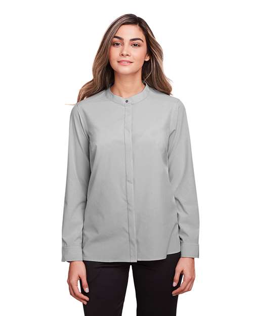 North End - Camisa elástica de alto rendimiento Borough para mujer - NE500W