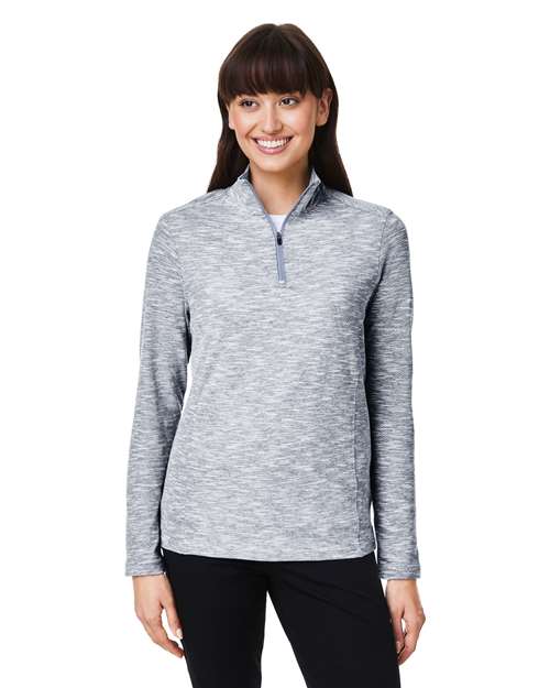 North End - Jersey Eclipse Jacquard con cremallera de un cuarto para mujer - NE415W