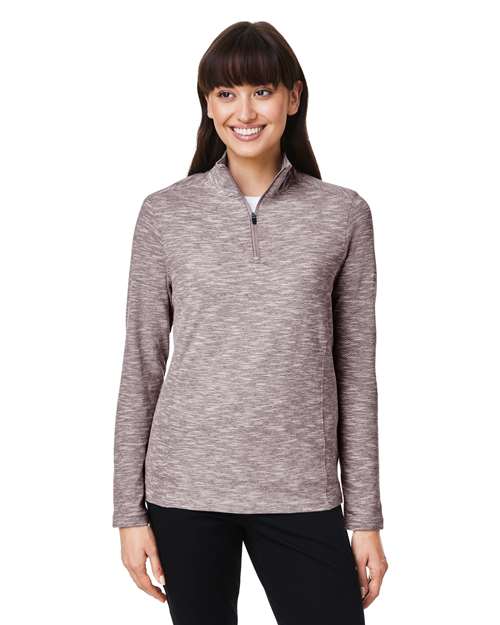 North End - Jersey Eclipse Jacquard con cremallera de un cuarto para mujer - NE415W