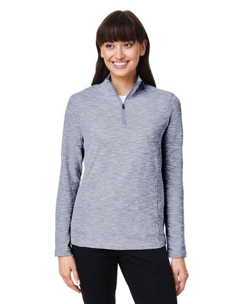 North End - Jersey Eclipse Jacquard con cremallera de un cuarto para mujer - NE415W