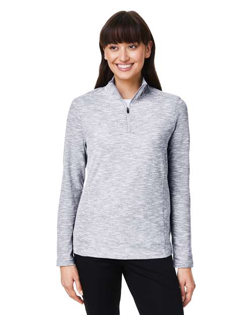 North End - Jersey Eclipse Jacquard con cremallera de un cuarto para mujer - NE415W