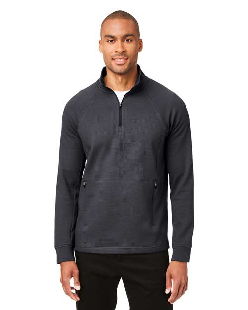 North End - Men's Rhythm Waffle Quarter-Zip Pullover - NE200