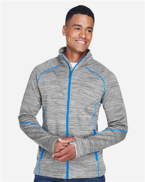 North End - Men's Flux Mélange Bonded Fleece Jacket - 88697