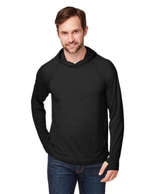 North End - Camiseta de manga larga con capucha y rendimiento elástico unisex JAQ - NE105