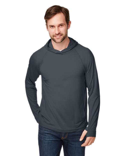 North End - Camiseta de manga larga con capucha y rendimiento elástico unisex JAQ - NE105