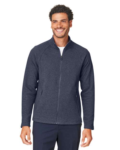 North End - Chaqueta texturizada Spirit con cremallera completa para hombre - NE727