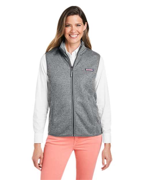 vineyard vines - Women's Mountain Sweater Fleece Vest - O001411