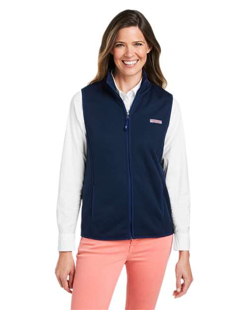 vineyard vines - Women's Mountain Sweater Fleece Vest - O001411