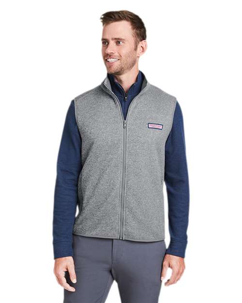 vineyard vines - Men's Mountain Sweater Fleece Vest - K002713
