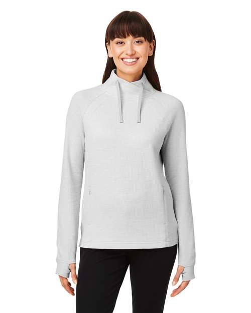 North End - Women's Rhythm Waffle Cross-Neck Pullover - NE200W