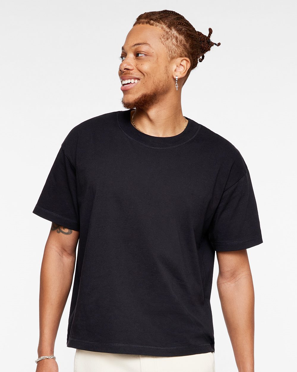 LAT - Camiseta de cuello redondo relajada - 3520