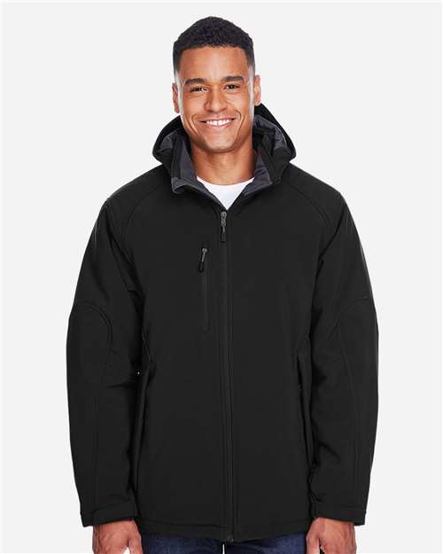 North End - Men's Glacier Insulated Three-Layer Softshell with Detachable Hood - 88159