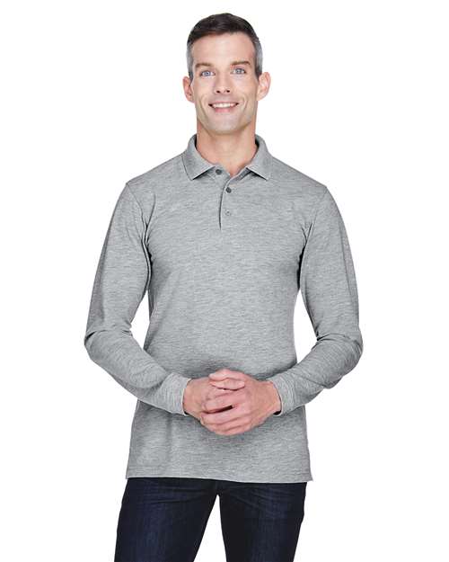 Harriton - Men's Easy Blend™ Long Sleeve Polo - M265L