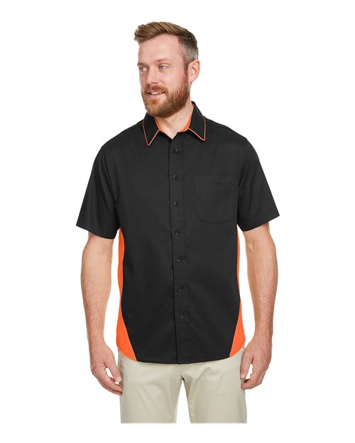 Harriton - Camisa de color con bloques de color Flash IL para hombre - M586T