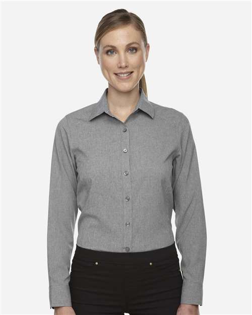 North End - Camiseta deportiva jaspeada para mujer - 78802