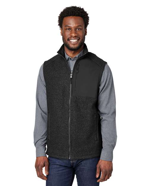 North End - Men's Aura Sweater Fleece Vest - NE714