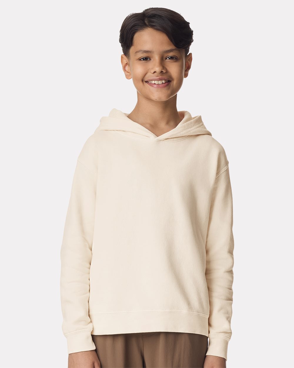 Sudadera ligera con capucha de polar teñido en prenda para jóvenes - Comfort Colors - 1467Y