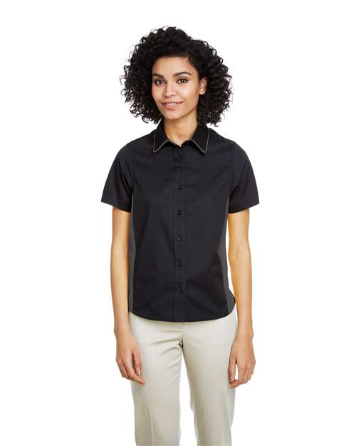 Harriton - Camisa con bloques de color Flash IL para mujer - M586W