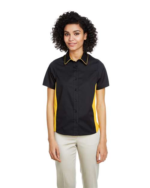 Harriton - Camisa con bloques de color Flash IL para mujer - M586W