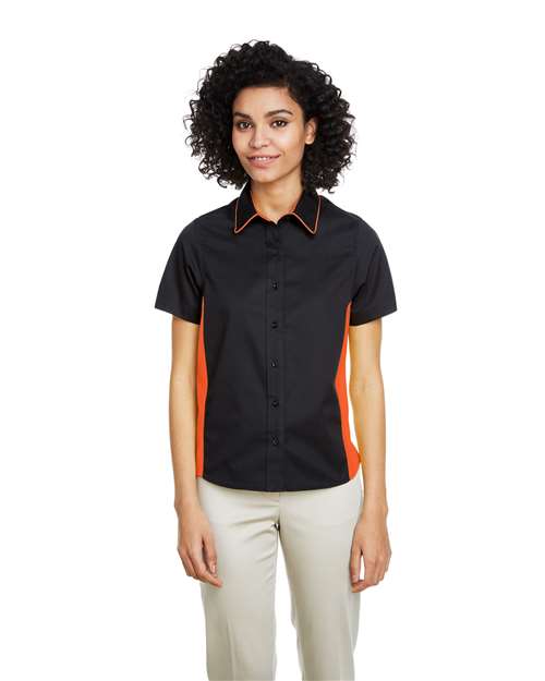 Harriton - Camisa con bloques de color Flash IL para mujer - M586W