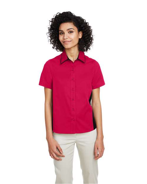 Harriton - Camisa con bloques de color Flash IL para mujer - M586W