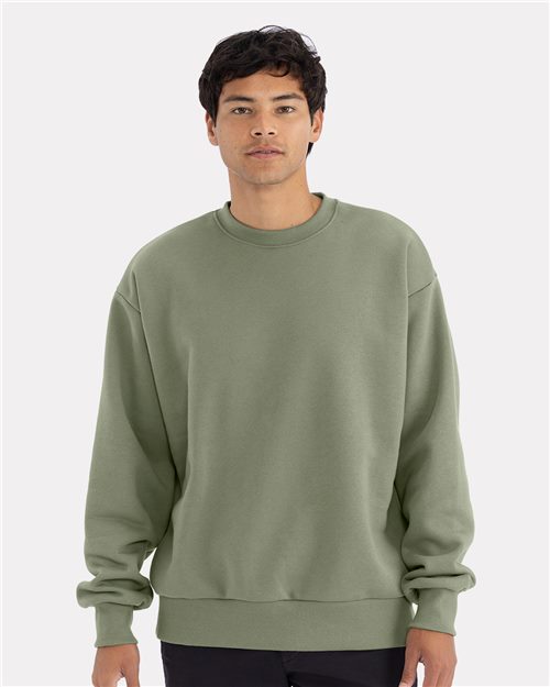 Next Level - Sudadera unisex de cuello redondo y peso pesado - 9007