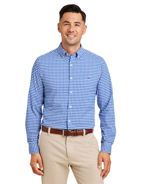 vineyard vines - Men's On-The-Go Nylon Gingham Shirt - W012060