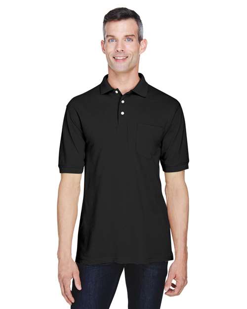 Harriton - Polo Easy Blend™ con bolsillo para hombre - M265P