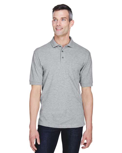 Harriton - Polo Easy Blend™ con bolsillo para hombre - M265P