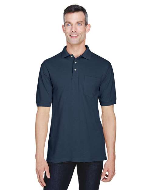 Harriton - Polo Easy Blend™ con bolsillo para hombre - M265P