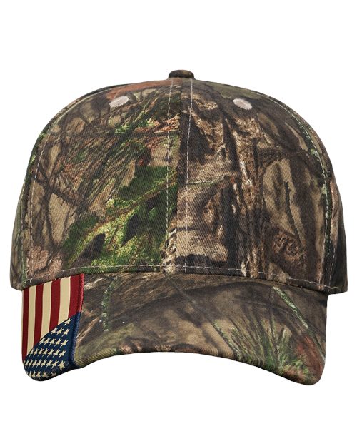 Kati - Gorra tejida con bandera de EE. UU. de camuflaje - LC350