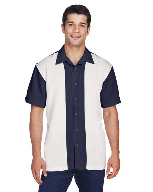 Harriton - Men's Two-Tone Camp Shirt - M575