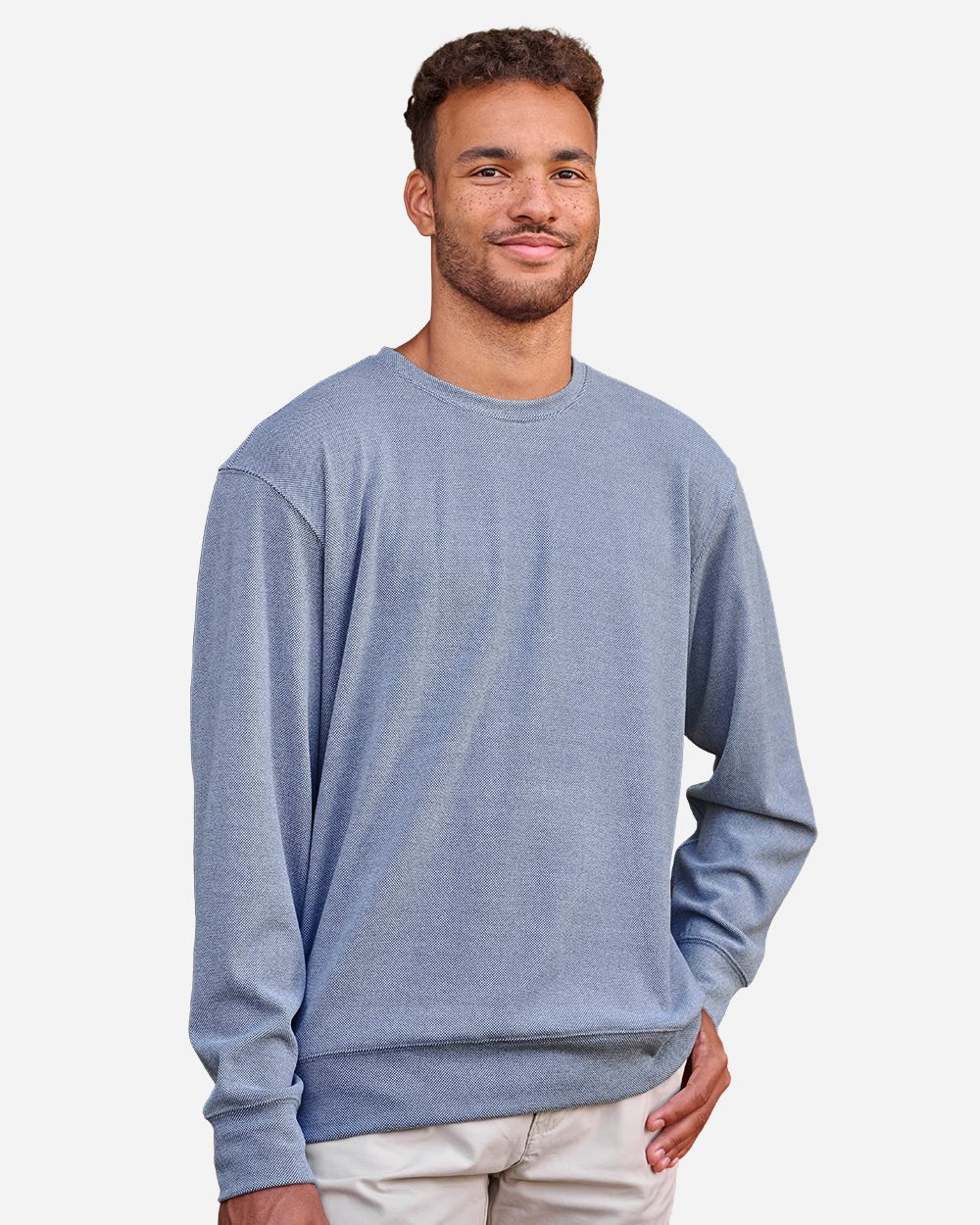 J. America - Sudadera unisex de polar con cuello redondo Element - 8761