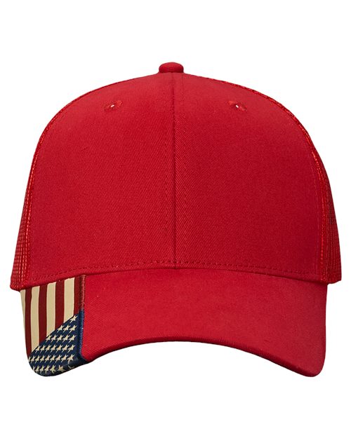Kati - Gorra de malla con bandera de EE. UU. - AM350M