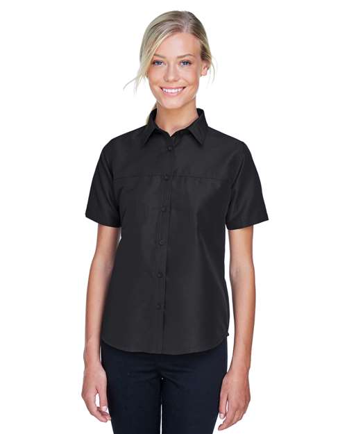 Harriton - Camisa de manga corta de alto rendimiento para mujer Key West - M580W