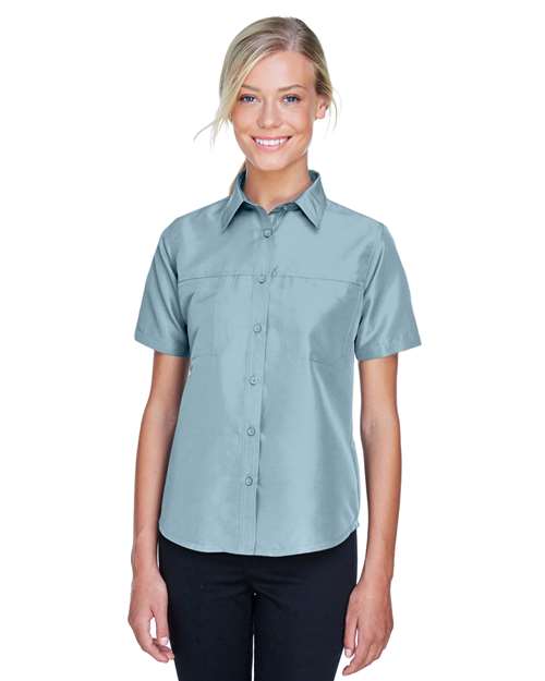 Harriton - Camisa de manga corta de alto rendimiento para mujer Key West - M580W